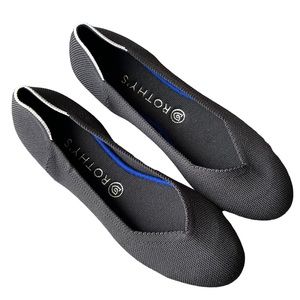 Rothy’s Black The Flat Round Toe Retired Style Ballet Flats